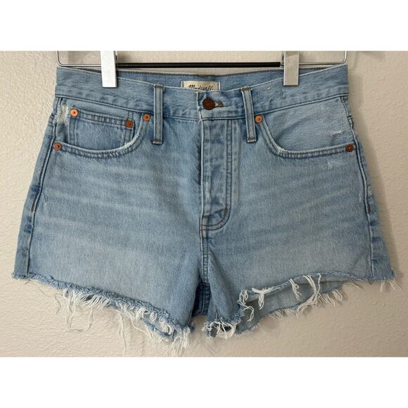 Madewell‎ Relaxed Denim Short Button Fly Cedarcroft Wash Size 26 - Picture 2 of 9